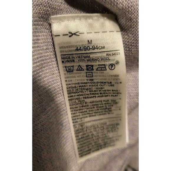 Banana Republic 100% Merino Wool Lightweight Crew Neck Sweater Lt Purple Sz M - Picture 4 of 5